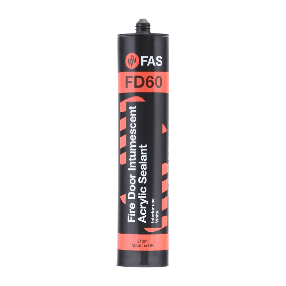 This is an image of Timco - Fire Door Intumescent Acrylic Sealant - White 310ml PCSFAWHITE
