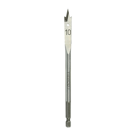 This is an image of Timco - Flat Wood Bit 10.0 x 152 (1 Each Blister Pack) FB10
