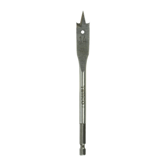 This is an image of Timco - Flat Wood Bit 14.0 x 152 (1 Each Blister Pack) FB14