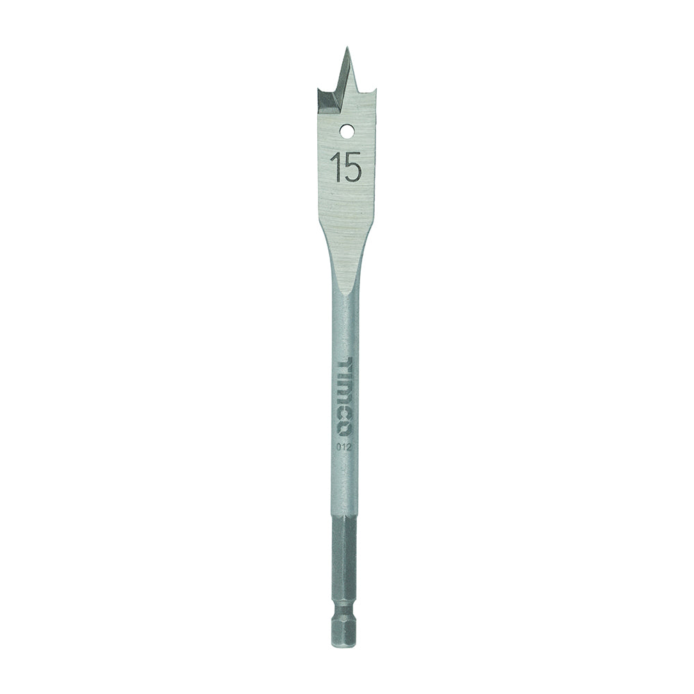 This is an image of Timco - Flat Wood Bit 15.0 x 152 (1 Each Blister Pack) FB15