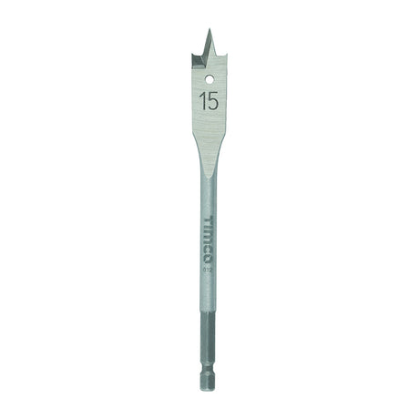 This is an image of Timco - Flat Wood Bit 15.0 x 152 (1 Each Blister Pack) FB15