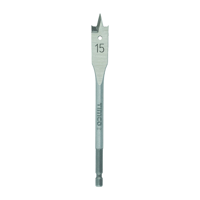 This is an image of Timco - Flat Wood Bit 15.0 x 152 (1 Each Blister Pack) FB15