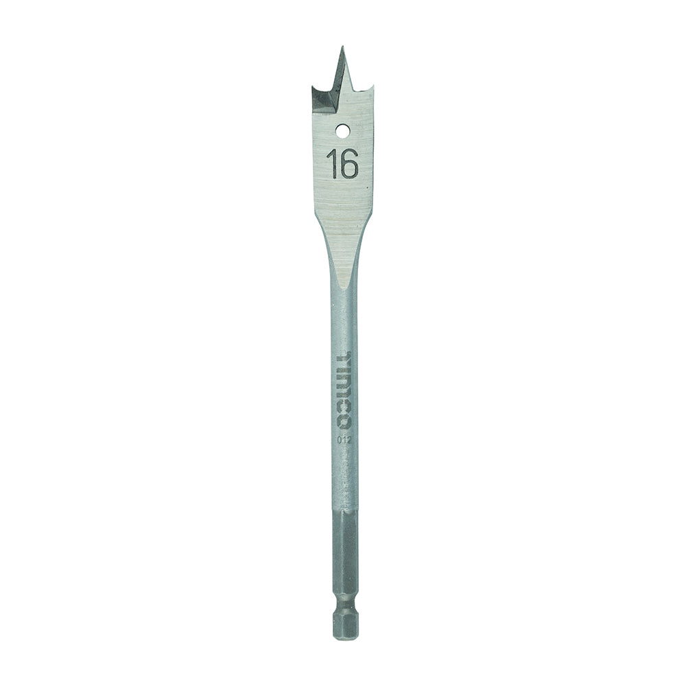 This is an image of Timco - Flat Wood Bit 16.0 x 152 (1 Each Blister Pack) FB16