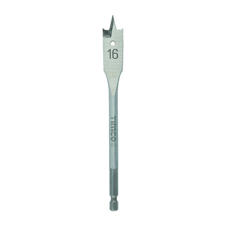 This is an image of Timco - Flat Wood Bit 16.0 x 152 (1 Each Blister Pack) FB16