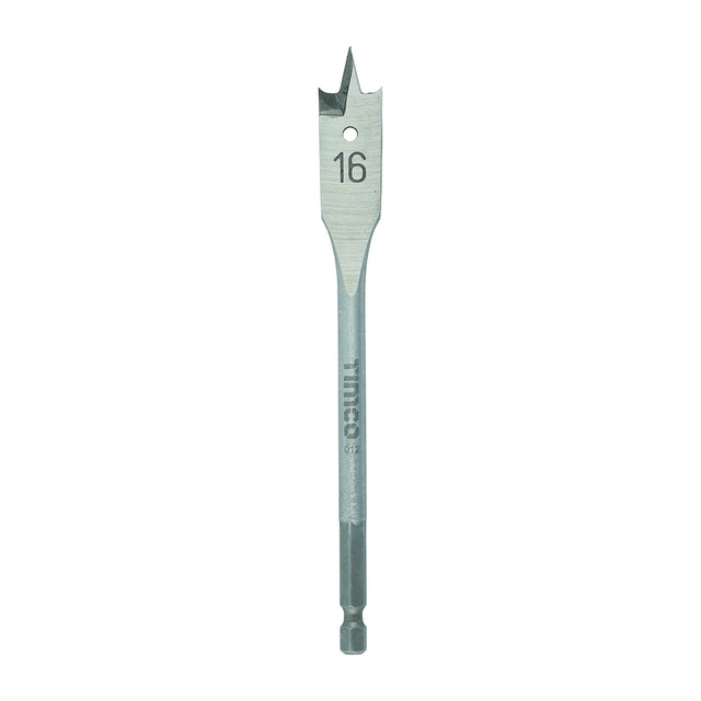 This is an image of Timco - Flat Wood Bit 16.0 x 152 (1 Each Blister Pack) FB16