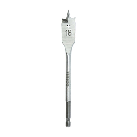 This is an image of Timco - Flat Wood Bit 18.0 x 152 (1 Each Blister Pack) FB18