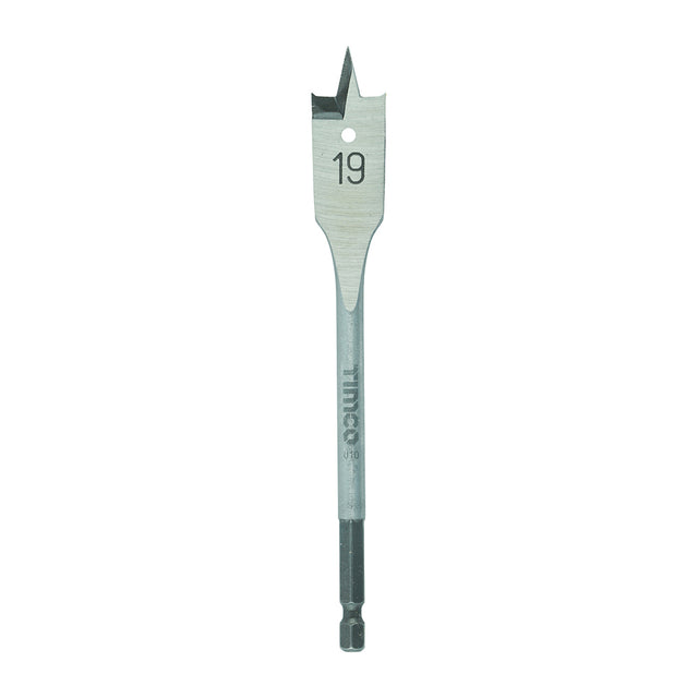 This is an image of Timco - Flat Wood Bit 19.0 x 152 (1 Each Blister Pack) FB19