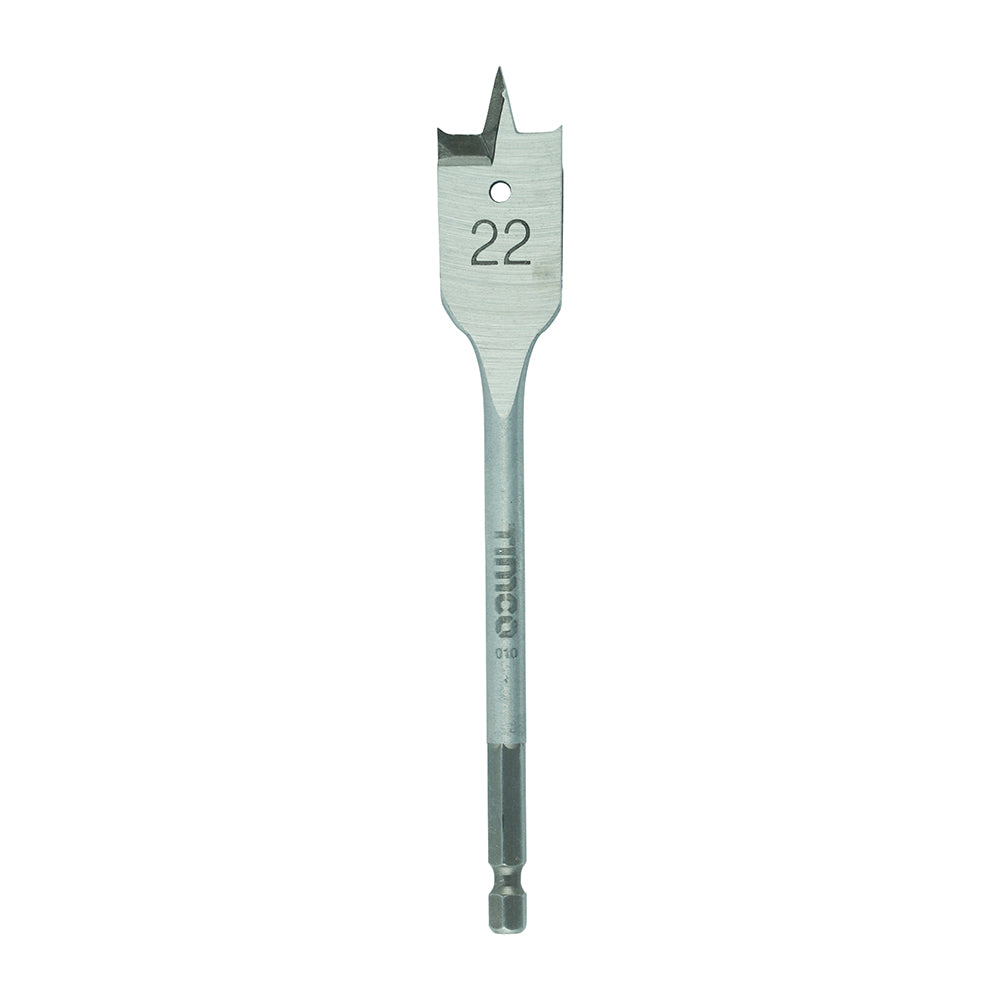 This is an image of Timco - Flat Wood Bit 22.0 x 152 (1 Each Blister Pack) FB22