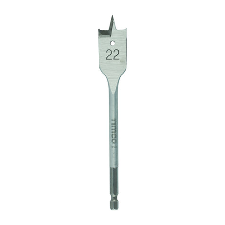 This is an image of Timco - Flat Wood Bit 22.0 x 152 (1 Each Blister Pack) FB22