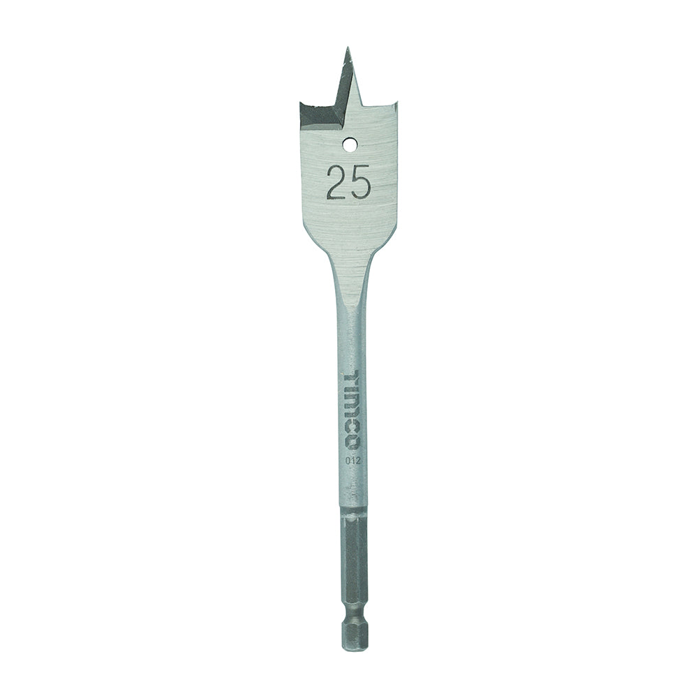 This is an image of Timco - Flat Wood Bit 25.0 x 152 (1 Each Blister Pack) FB25