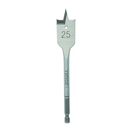 This is an image of Timco - Flat Wood Bit 25.0 x 152 (1 Each Blister Pack) FB25