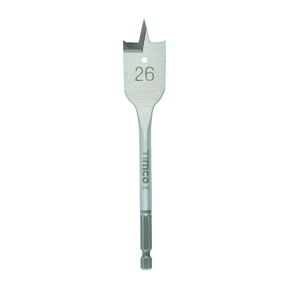 This is an image of Timco - Flat Wood Bit 26.0 x 152 (1 Each Blister Pack) FB26