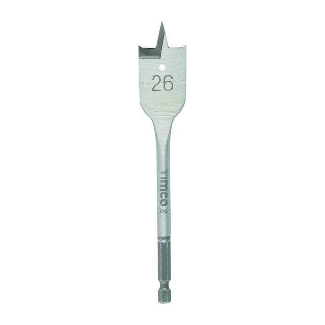 This is an image of Timco - Flat Wood Bit 26.0 x 152 (1 Each Blister Pack) FB26
