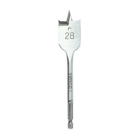 This is an image of Timco - Flat Wood Bit 28.0 x 152 (1 Each Blister Pack) FB28
