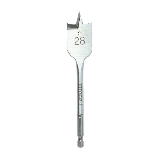 This is an image of Timco - Flat Wood Bit 28.0 x 152 (1 Each Blister Pack) FB28