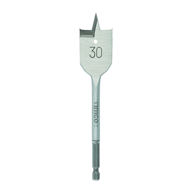 This is an image of Timco - Flat Wood Bit 30.0 x 152 (1 Each Blister Pack) FB30