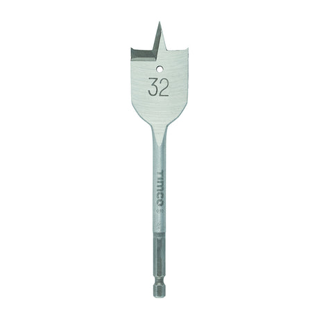 This is an image of Timco - Flat Wood Bit 32.0 x 152 (1 Each Blister Pack) FB32