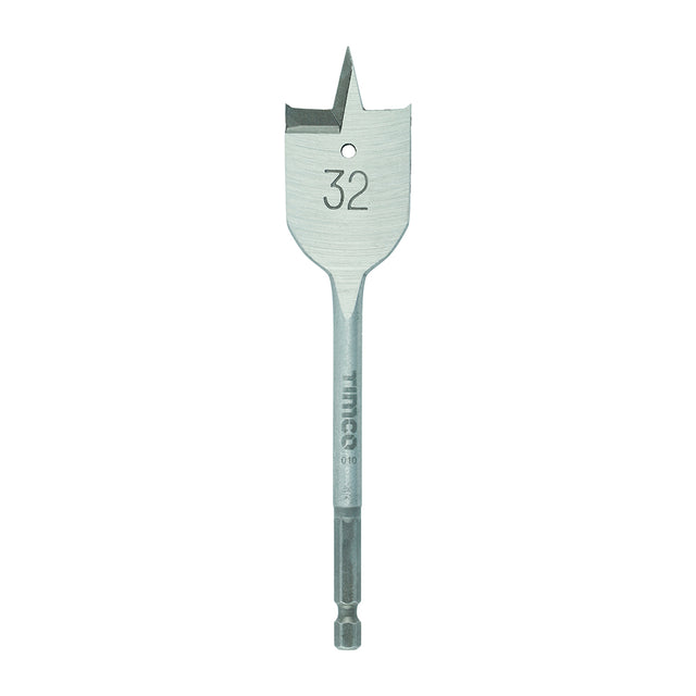 This is an image of Timco - Flat Wood Bit 32.0 x 152 (1 Each Blister Pack) FB32
