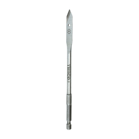 This is an image of Timco - Flat Wood Bit 8.0 x 152 (1 Each Blister Pack) FB8