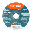This is an image of Timco - Bonded Abrasive Disc - For Cutting 125 x 22.2 x 1.0 (25 Pieces Box) FCMT125222