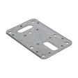 This is an image of Timco - Flat Connector Plates - Galvanised 62 x 100mm (5 Pieces Bag) FCP100