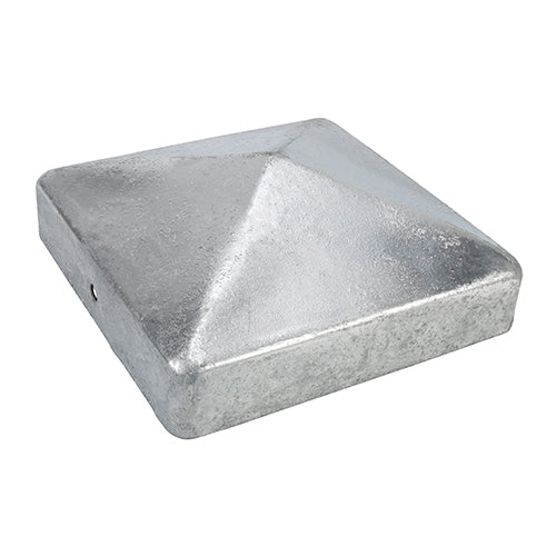 This is an image of Timco - Fence Post Cap - Zinc 100mm FPC100G