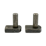 This is an image of Timco - Gate Hooks to Weld - Self Coloured 22mm (2 Pieces Plain Bag) GHW22S