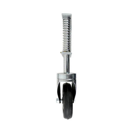 This is an image of Timco - Spring Loaded Field Gate Wheel - Light Duty - Zinc 270mm (1 Each Plain Bag) GW10ZB