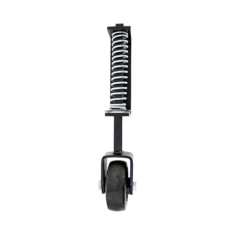 This is an image of Timco - Spring Loaded Field Gate Wheel - Heavy Duty - Black 370mm (1 Each Plain Bag) GW14BB