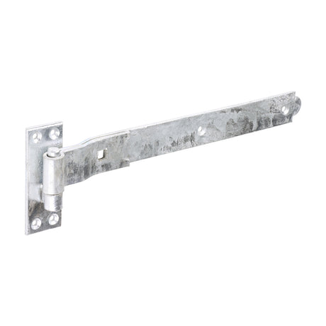 This is an image of Timco - Pair of Cranked Band & Hook On Plates - Hot Dipped Galvanised 350mm (1 Pairs Plain Bag) HBC350G
