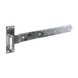 This is an image of Timco - Pair of Cranked Band & Hook On Plates - Hot Dipped Galvanised 450mm (1 Pairs Plain Bag) HBC450G