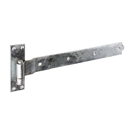 This is an image of Timco - Pair of Cranked Band & Hook On Plates - Hot Dipped Galvanised 450mm (1 Pairs Plain Bag) HBC450G