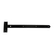 This is an image of Timco - Pair of Cranked Band & Hook On Plates - Black 900mm (1 Pairs Plain Bag) HBC900B