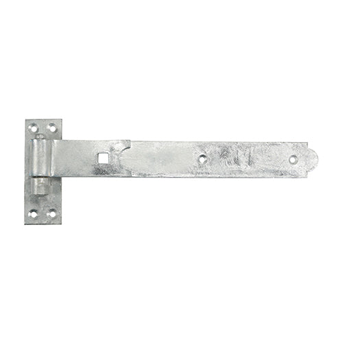 This is an image of Timco - Pair of Straight Band & Hook On Plates - Hot Dipped Galvanised 250mm (1 Pairs Plain Bag) HBS250G