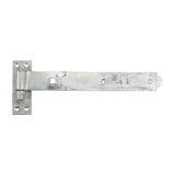 This is an image of Timco - Pair of Straight Band & Hook On Plates - Hot Dipped Galvanised 350mm (1 Pairs Plain Bag) HBS350G