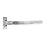 This is an image of Timco - Pair of Straight Band & Hook On Plates - Hot Dipped Galvanised 600mm (1 Pairs Plain Bag) HBS600G
