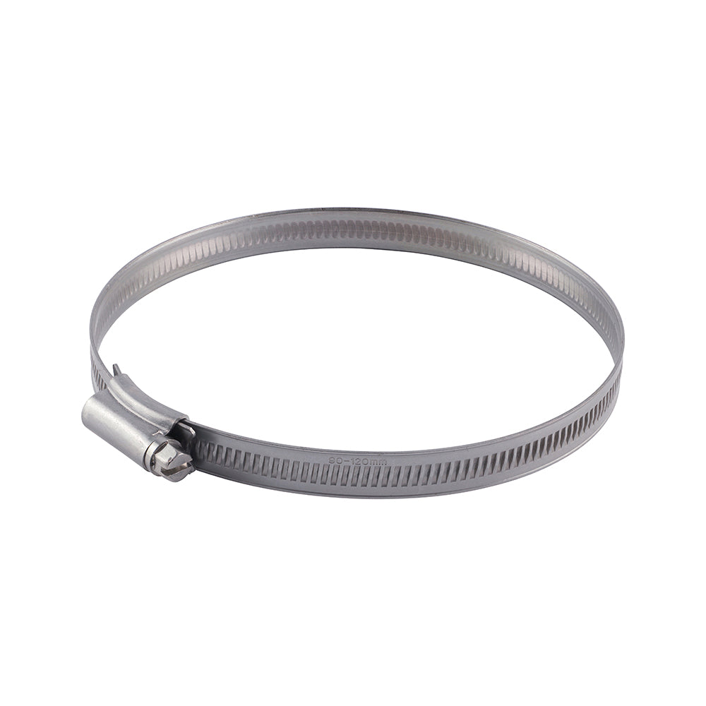 This is an image of Timco - Hose Clips - Stainless Steel 90 - 120mm - (10 PCS Bag) HC90120SS