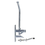 This is an image of Timco - Hunting Type Lift Gate Catch With Cranked Striker - Hot Dipped Galvanised 425mm (1 Each Plain Bag) HLC425G