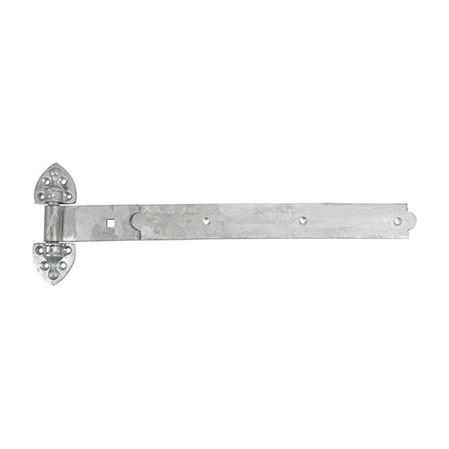 This is an image of Timco - Pair of Heavy Reversible Hinges - Hot Dipped Galvanised 600mm (1 Pairs Plain Bag) HRH600G