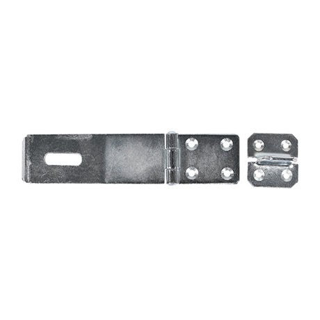 This is an image of Timco - Safety Pattern Hasp & Staple - Zinc 6" (1 Each Plain Bag) HS6ZB