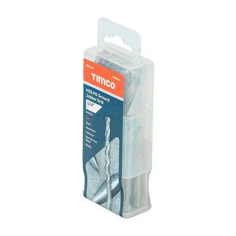 This is an image of Timco - Ground Jobber Drills - HSS M2 1/4" (10 Pieces Tube) HSIG14