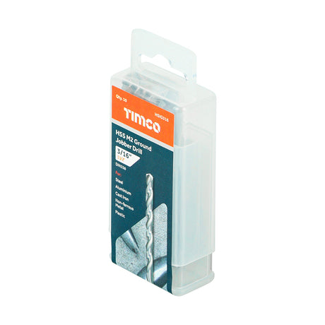 This is an image of Timco - Ground Jobber Drills - HSS M2 3/16" (10 Pieces Tube) HSIG316