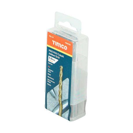 This is an image of Timco - Ground Jobber Drills - Cobalt M35 6.0mm (10 Pieces Tube) HSSCO6