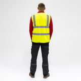 This is an image of Timco - Hi-Visibility Vest - Yellow XXXX Large (1 Each Bag) HVV4XL