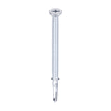 This is an image of Timco - Metal Construction Timber to Heavy Section Screws - Countersunk - Wing-Tip - Self-Drilling - Zinc 5.5 x 85mm - (100 PCS Box) HW85B