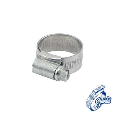 This is an image of Timco - Jubilee Clip Mild Steel - 0XMS 18 - 25mm - (10 PCS Box) JUB0XMS