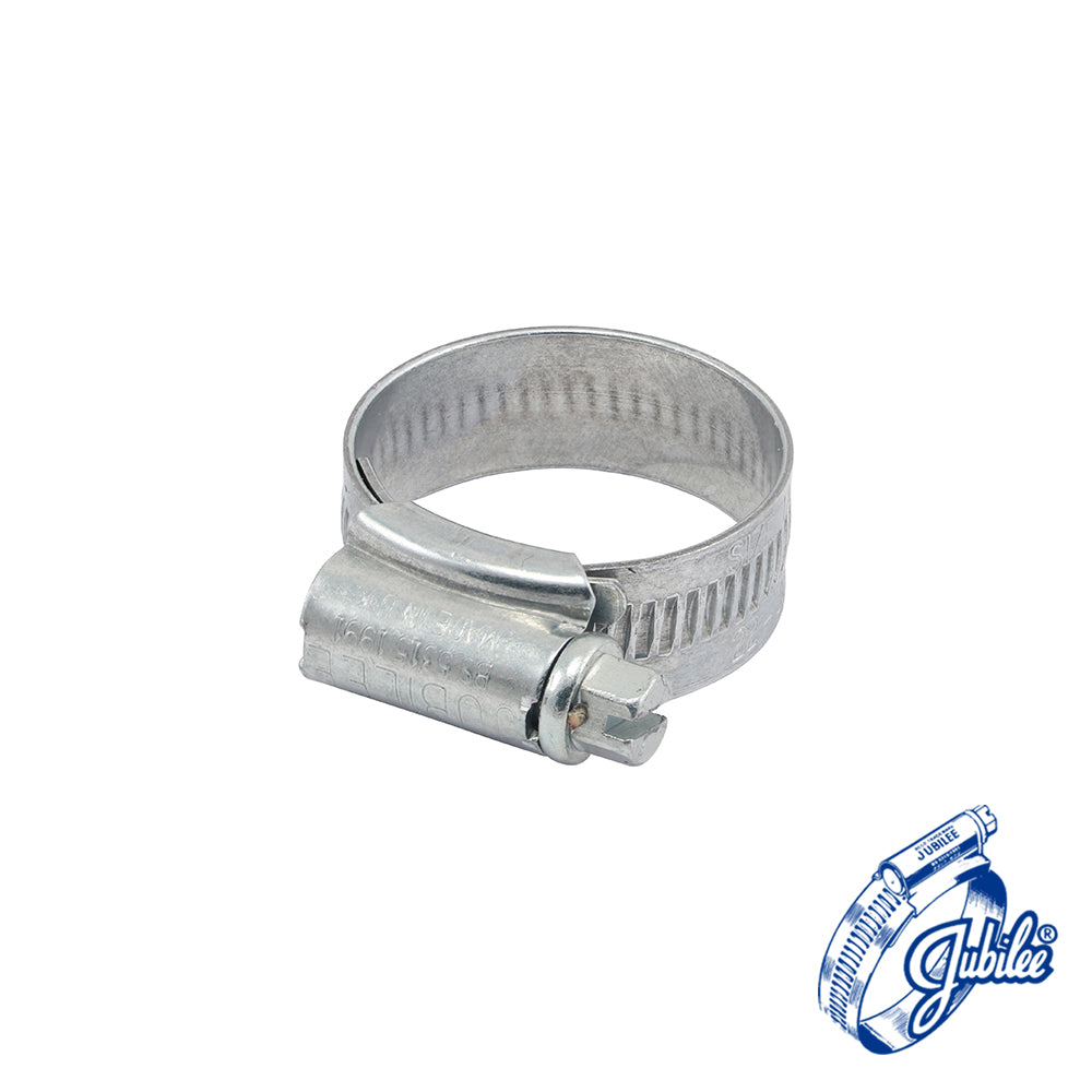 This is an image of Timco - Jubilee Clip Mild Steel - 1AMS 22 - 30mm - (10 PCS Box) JUB1AMS