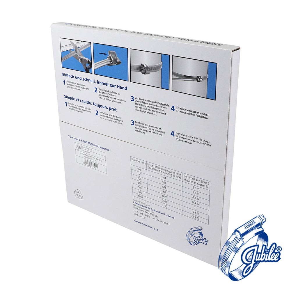 This is an image of Timco - Multiband Mild Steel Banding - MB1702 11mm x 30m - (1 Each Box) JUBMB1702