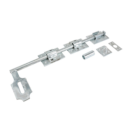 This is an image of Timco - Heavy Locking Drop Down Bolt - Hot Dipped Galvanised 18" (1 Each TIMbag) LDDB18GP
