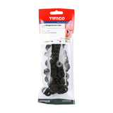 This is an image of Timco - Hinged Screw Caps - Large - Brown To fit 5.0 to 6.0 Screw - (50 PCS TIMpac) LHCCBROWNP